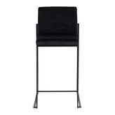Fuji High Back 26" Fixed-Height Counter Stool - Set of 3
