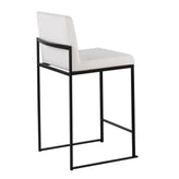 Fuji High Back 26" Fixed-Height Counter Stool - Set of 3