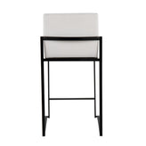 Fuji High Back 26" Fixed-Height Counter Stool - Set of 3