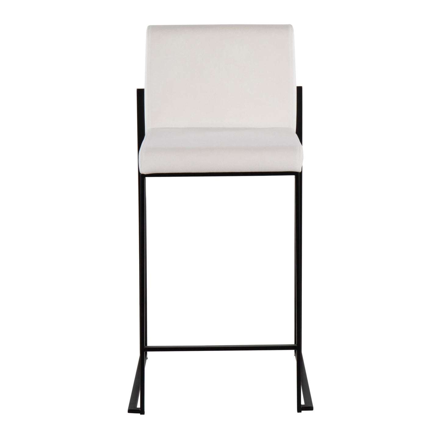 Fuji High Back 26" Fixed-Height Counter Stool - Set of 3