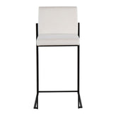 Fuji High Back 26" Fixed-Height Counter Stool - Set of 3