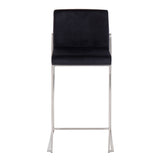 Fuji High Back 26" Fixed-Height Counter Stool - Set of 3