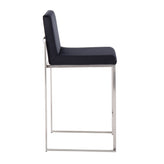 Fuji High Back 26" Fixed-Height Counter Stool - Set of 3