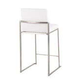 Fuji High Back 26" Fixed-Height Counter Stool - Set of 3