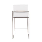 Fuji High Back 26" Fixed-Height Counter Stool - Set of 3