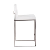 Fuji High Back 26" Fixed-Height Counter Stool - Set of 3
