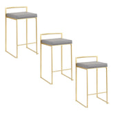 Fuji Stacker 26" Fixed-Height Counter Stool - Set of 3