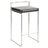 Fuji Stacker 26" Fixed-Height Counter Stool - Set of 3