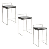 Fuji Stacker 26" Fixed-Height Counter Stool - Set of 3