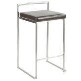 Fuji Stacker 26" Fixed-Height Counter Stool - Set of 3