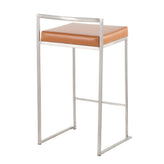 Fuji Stacker 26" Fixed-Height Counter Stool - Set of 3