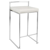Fuji Stacker 26" Fixed-Height Counter Stool - Set of 3