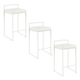 Fuji Stacker 26" Fixed-Height Counter Stool - Set of 3