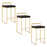 Fuji Stacker 26" Fixed-Height Counter Stool - Set of 3