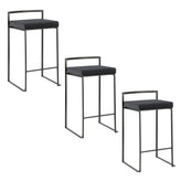 Fuji Stacker 26" Fixed-Height Counter Stool - Set of 3