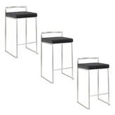 Fuji Stacker 26" Fixed-Height Counter Stool - Set of 3