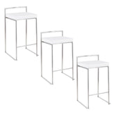 Fuji Stacker 26" Fixed-Height Counter Stool - Set of 3