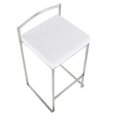 Fuji Stacker 26" Fixed-Height Counter Stool - Set of 3