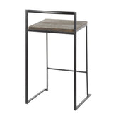 Fuji Stacker 26" Fixed-Height Counter Stool - Set of 3