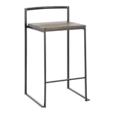 Fuji Stacker 26" Fixed-Height Counter Stool - Set of 3