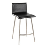 Mara Upholstered 26" Fixed-Height Counter Stool - Set of 2