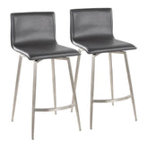 Mara Upholstered 26" Fixed-Height Counter Stool - Set of 2