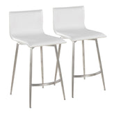 Mara Upholstered 26" Fixed-Height Counter Stool - Set of 2