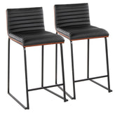 Mason Mara 26" Fixed-Height Counter Stool - Set of 2
