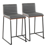 Mason Mara 26" Fixed-Height Counter Stool - Set of 2