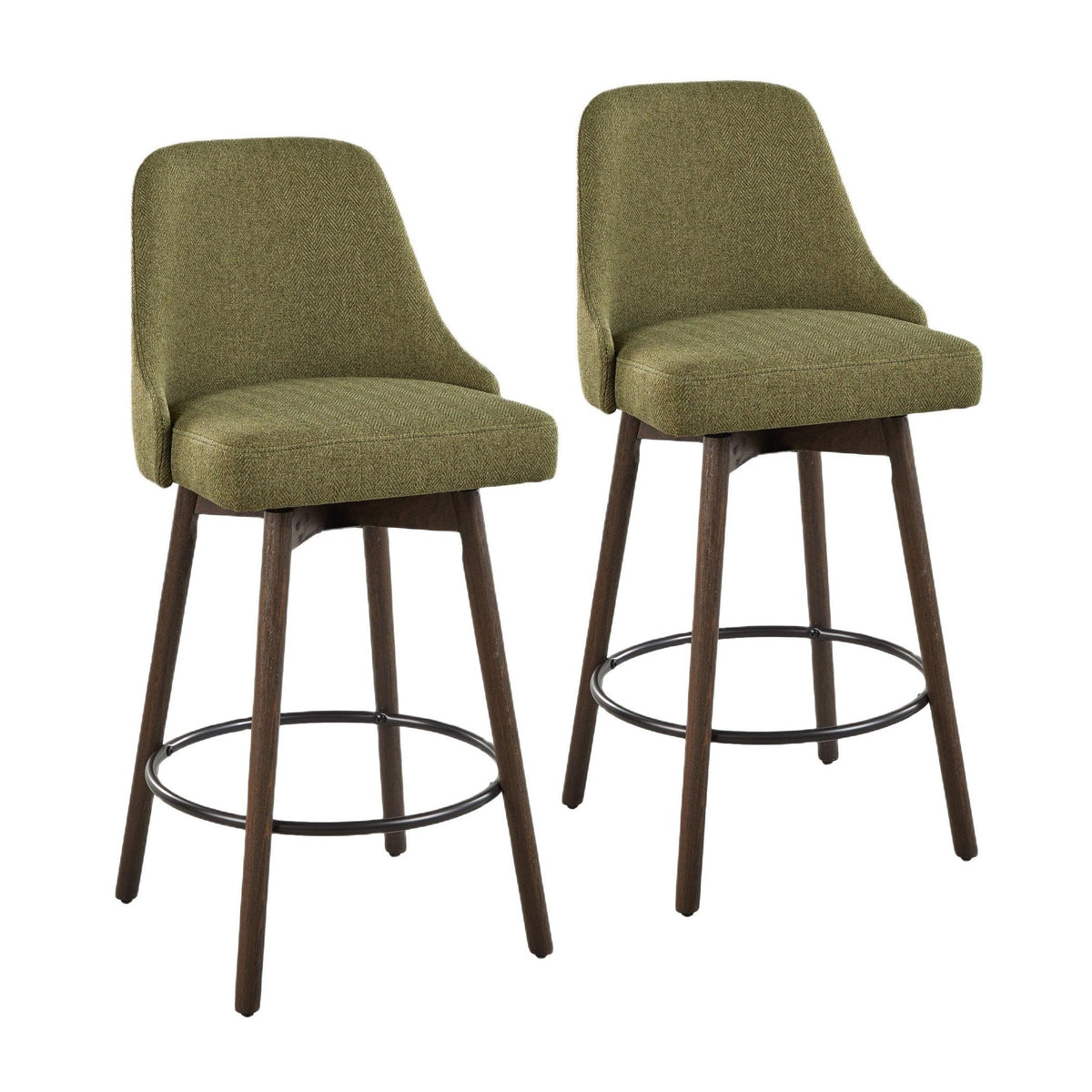 Marcel Upholstered 26" Fixed-Height Counter Stool - Set of 2