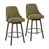 Marcel Upholstered 26" Fixed-Height Counter Stool - Set of 2