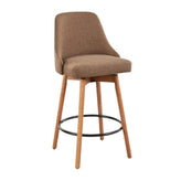 Marcel Upholstered 26" Fixed-Height Counter Stool - Set of 2