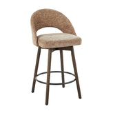 Renee Upholstered 26" Fixed-Height Counter Stool - Set of 2