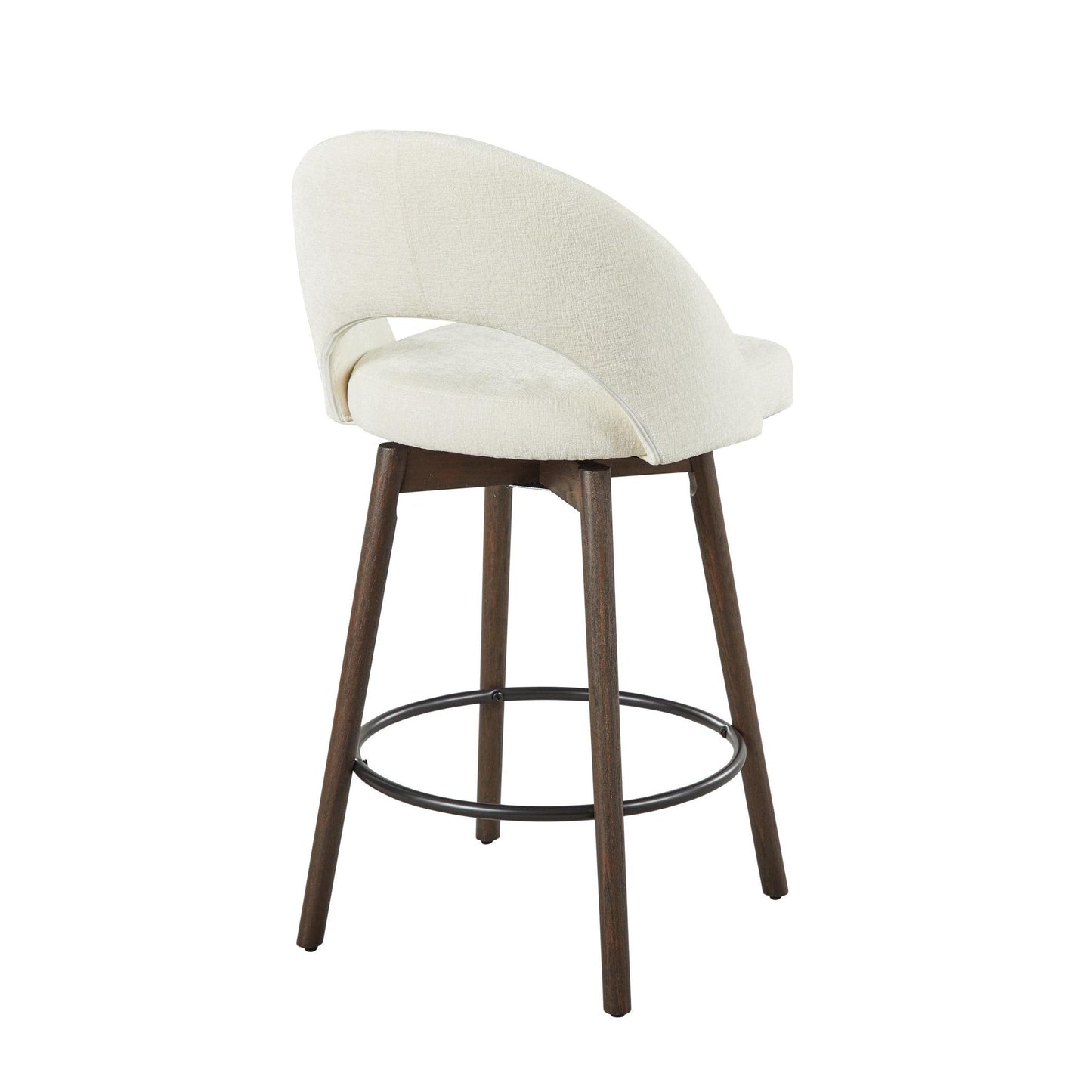 Renee Upholstered 26" Fixed-Height Counter Stool - Set of 2