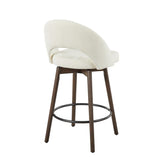 Renee Upholstered 26" Fixed-Height Counter Stool - Set of 2