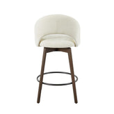 Renee Upholstered 26" Fixed-Height Counter Stool - Set of 2
