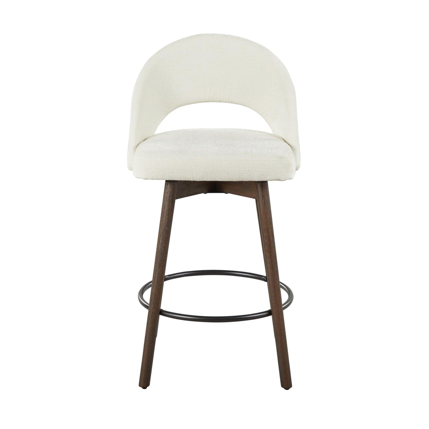Renee Upholstered 26" Fixed-Height Counter Stool - Set of 2