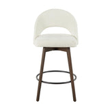 Renee Upholstered 26" Fixed-Height Counter Stool - Set of 2