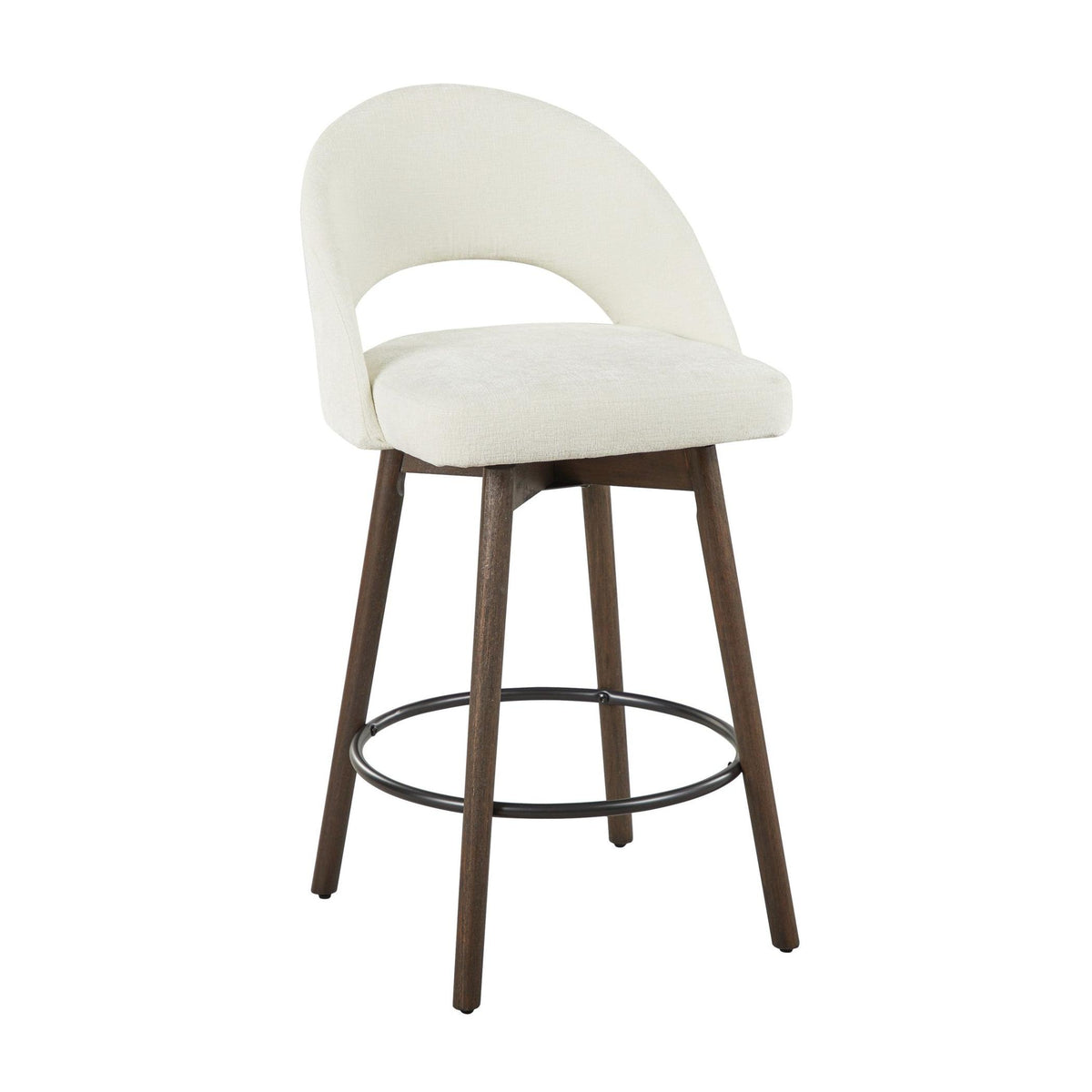 Renee Upholstered 26" Fixed-Height Counter Stool - Set of 2
