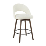 Renee Upholstered 26" Fixed-Height Counter Stool - Set of 2