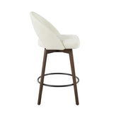 Renee Upholstered 26" Fixed-Height Counter Stool - Set of 2