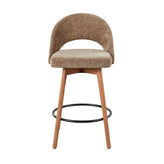 Renee Upholstered 26" Fixed-Height Counter Stool - Set of 2
