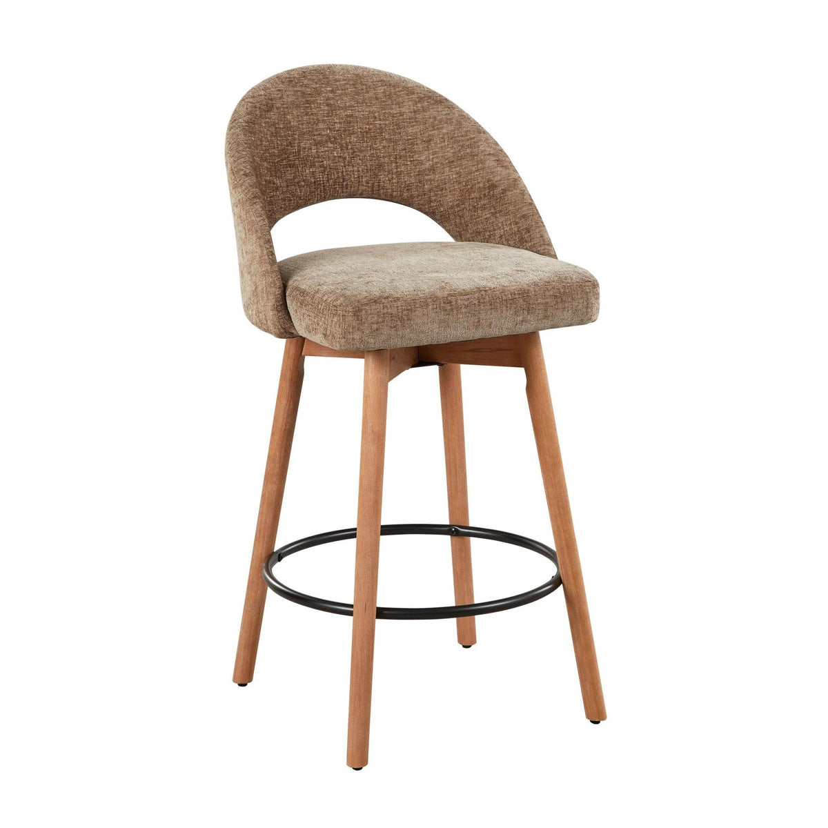 Renee Upholstered 26" Fixed-Height Counter Stool - Set of 2
