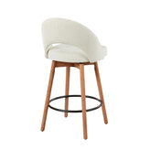 Renee Upholstered 26" Fixed-Height Counter Stool - Set of 2