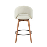 Renee Upholstered 26" Fixed-Height Counter Stool - Set of 2