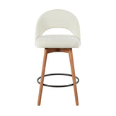 Renee Upholstered 26" Fixed-Height Counter Stool - Set of 2