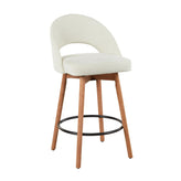 Renee Upholstered 26" Fixed-Height Counter Stool - Set of 2