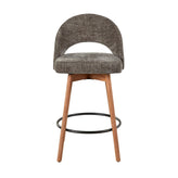 Renee Upholstered 26" Fixed-Height Counter Stool - Set of 2