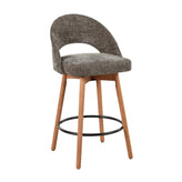Renee Upholstered 26" Fixed-Height Counter Stool - Set of 2