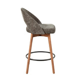 Renee Upholstered 26" Fixed-Height Counter Stool - Set of 2